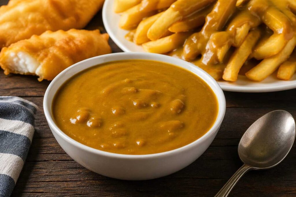 british curry sauce in pots