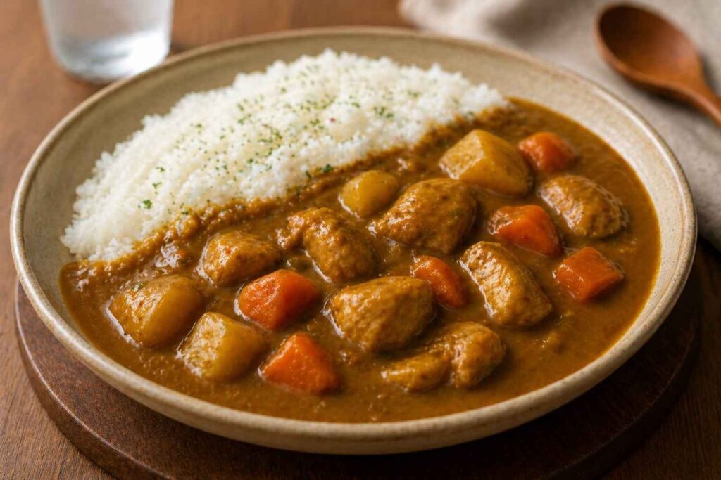 japaense curry sauce in pot