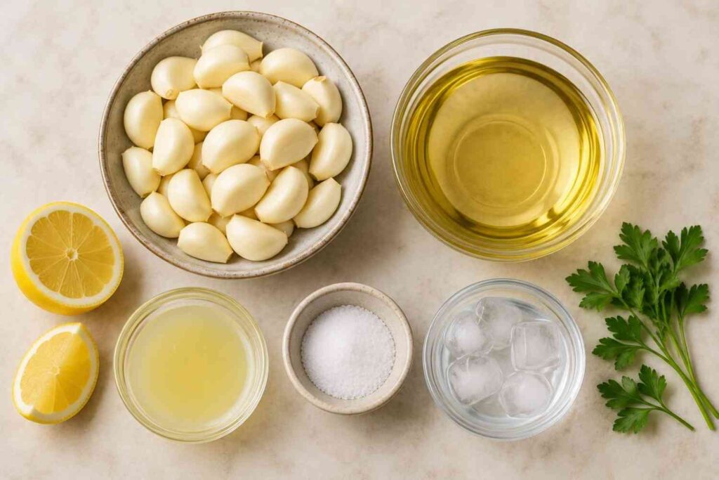 Arabic garlic sauce shawarma 