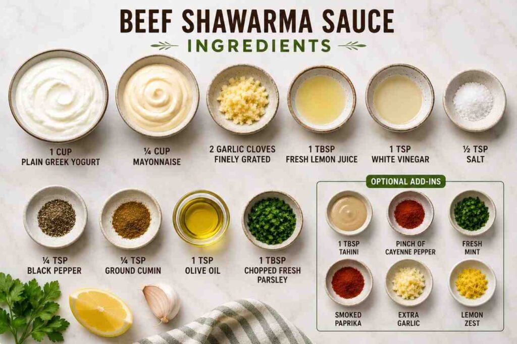 beef shawarma sauce recipe