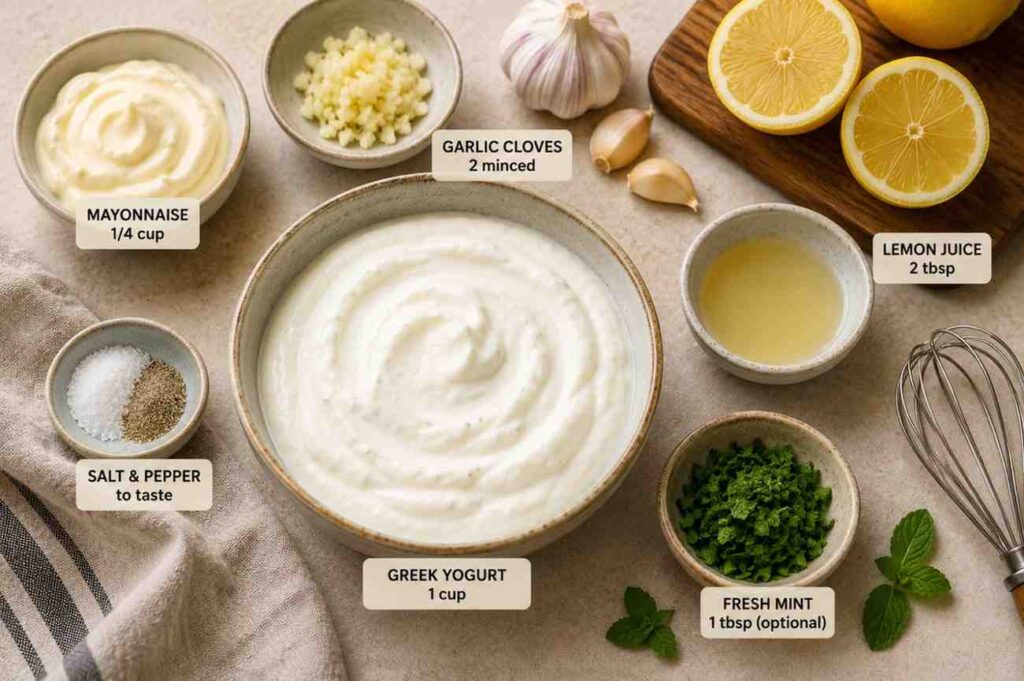 homemade shawarma sauce