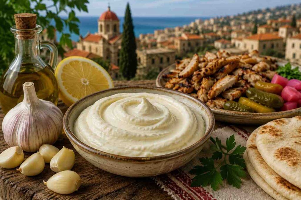 labenese garlic sauce for shawarma
