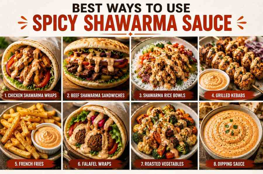 way to use spicy shawarma sauce