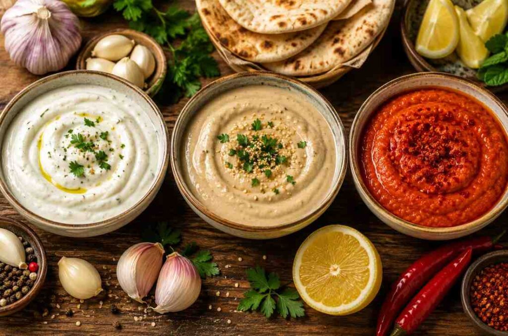 types of shawarma sauce
