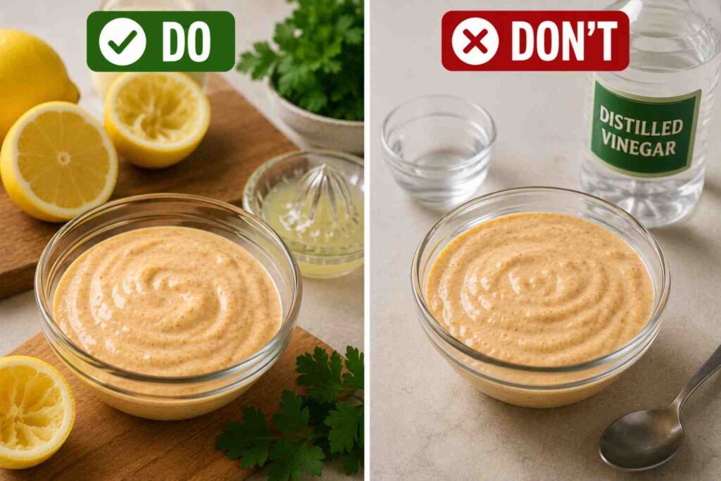 burger sauce mistake