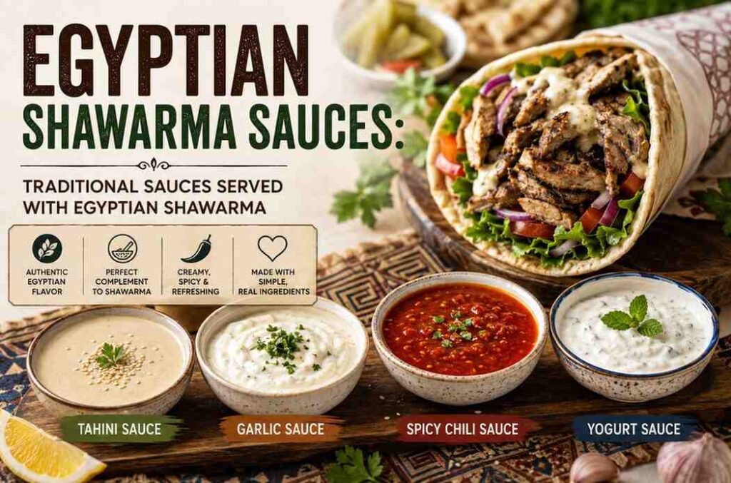 Egyptian Shawarma Sauces