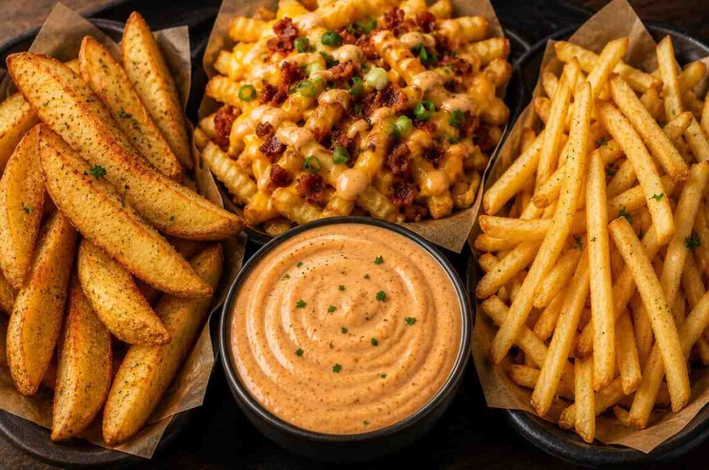 fries to serve with burger sauce