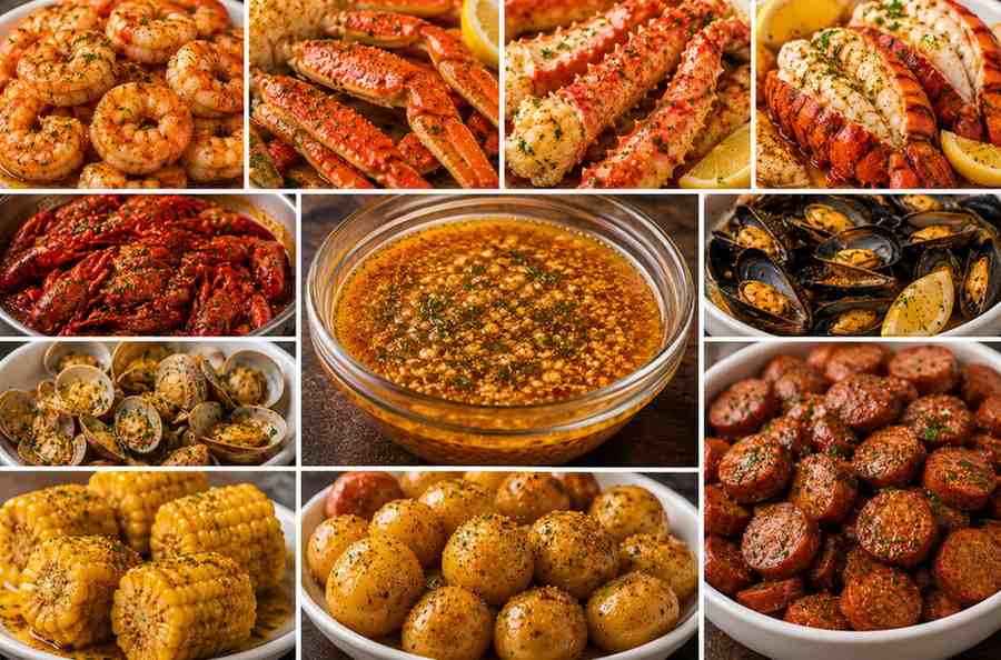 food to serve with garlic seafood sauce
