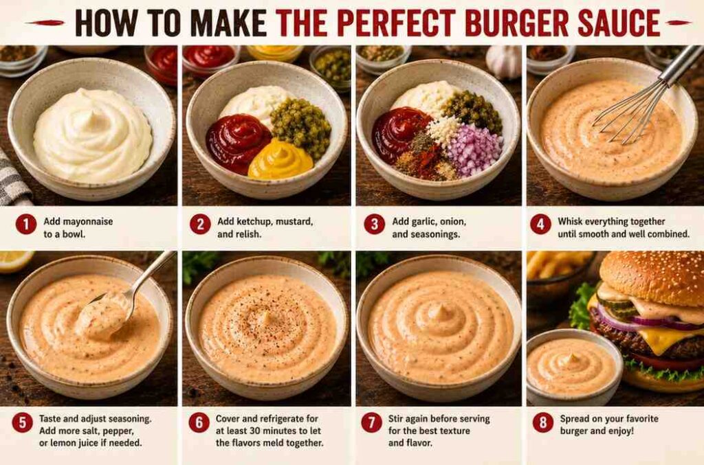 step how to make smash burger sauce