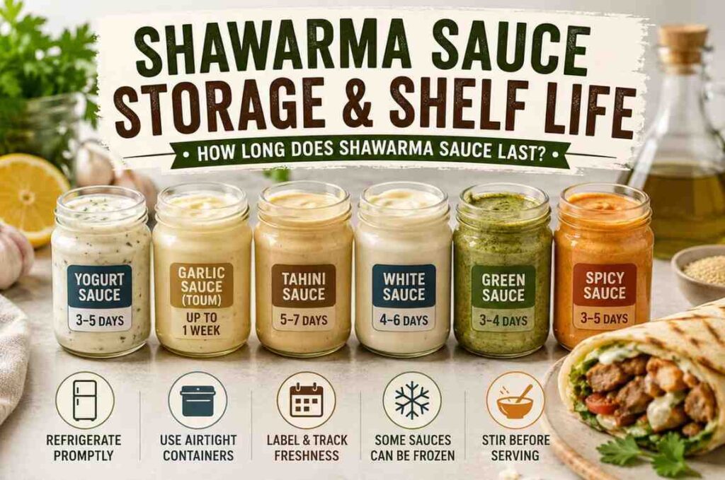 shawarma sauce storage
