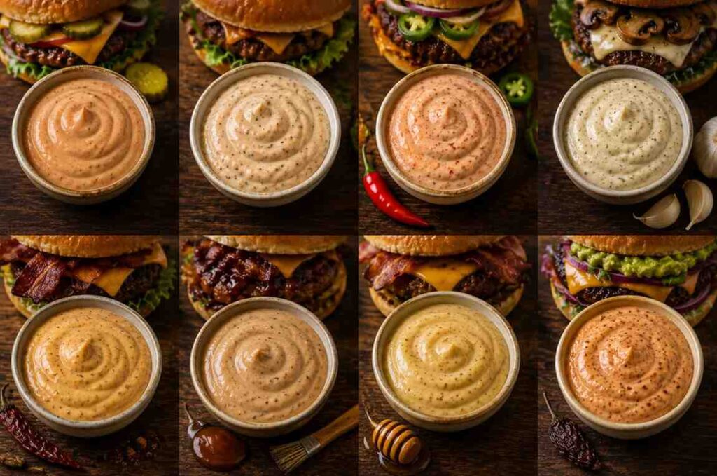 types of burger sauce