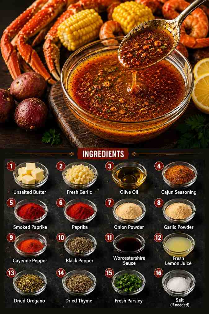 Cajun Seafood Boil Sauce Recipe