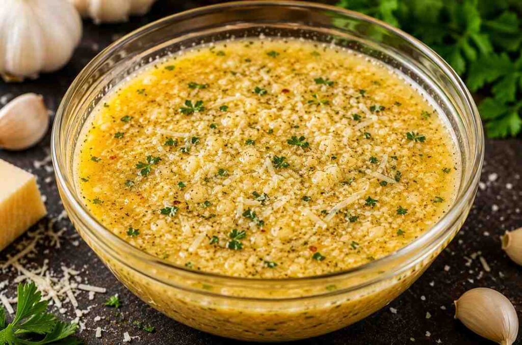 Garlic Parmesan Seafood Boil Sauce