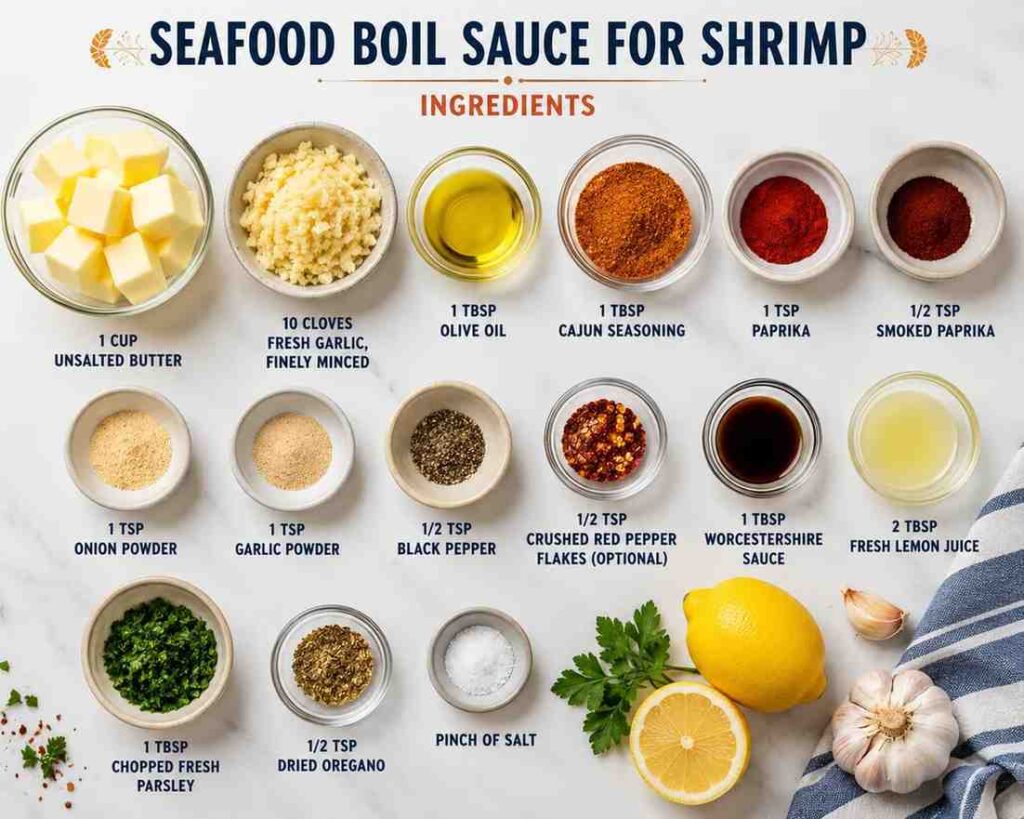 Seafood boil sauce for shrimp ingredients