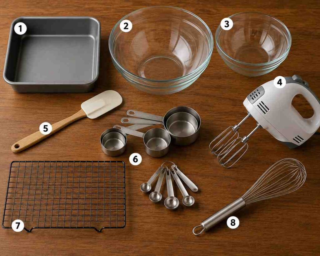 equipment needed for apple sauce cake recipe
