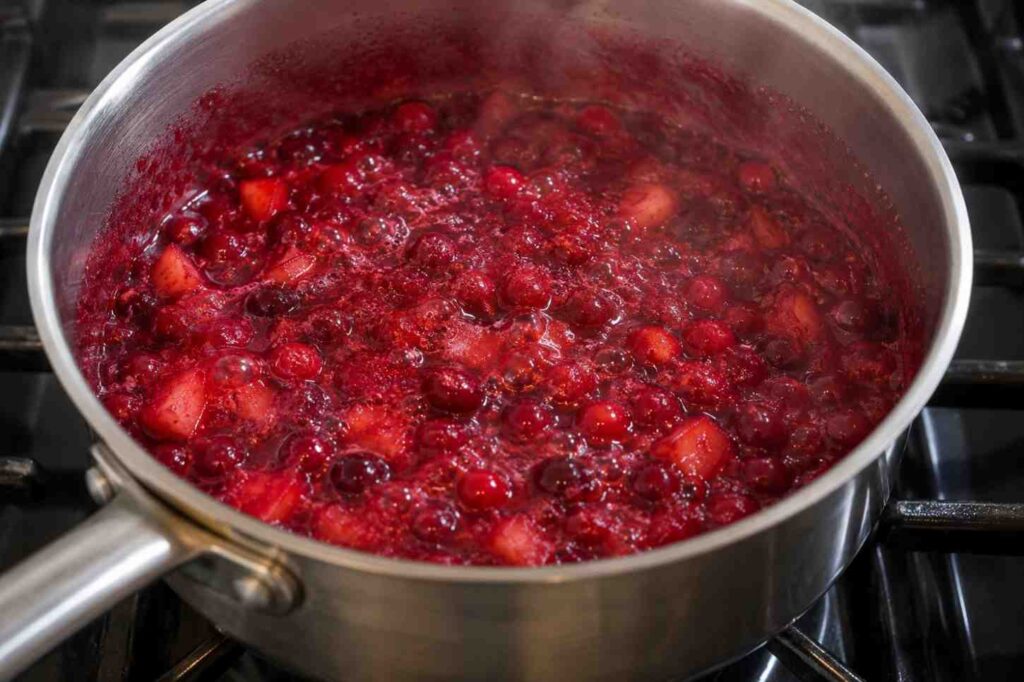 cook sauce for cranberry apple sauce recipe