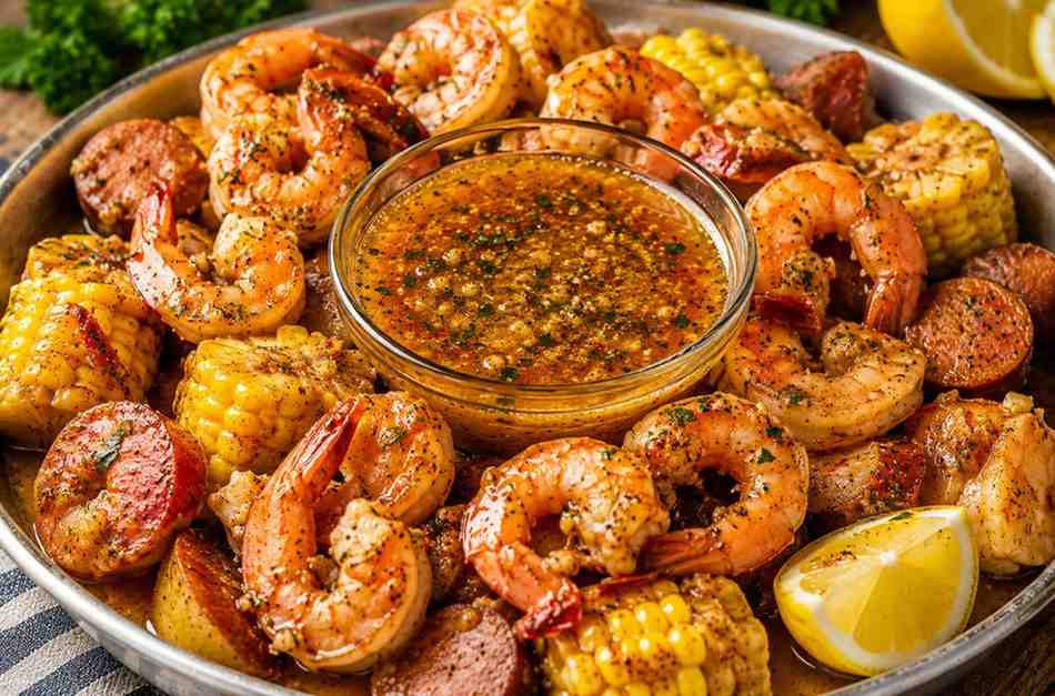 Seafood boil sauce for shrimp