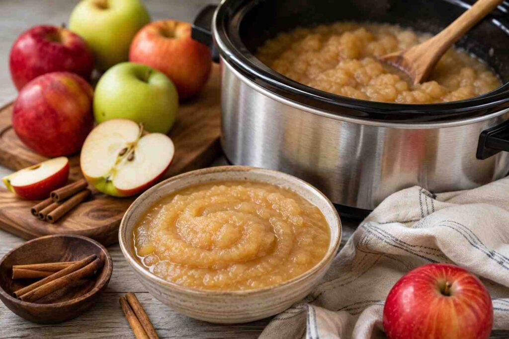 slow cooker apple suace
