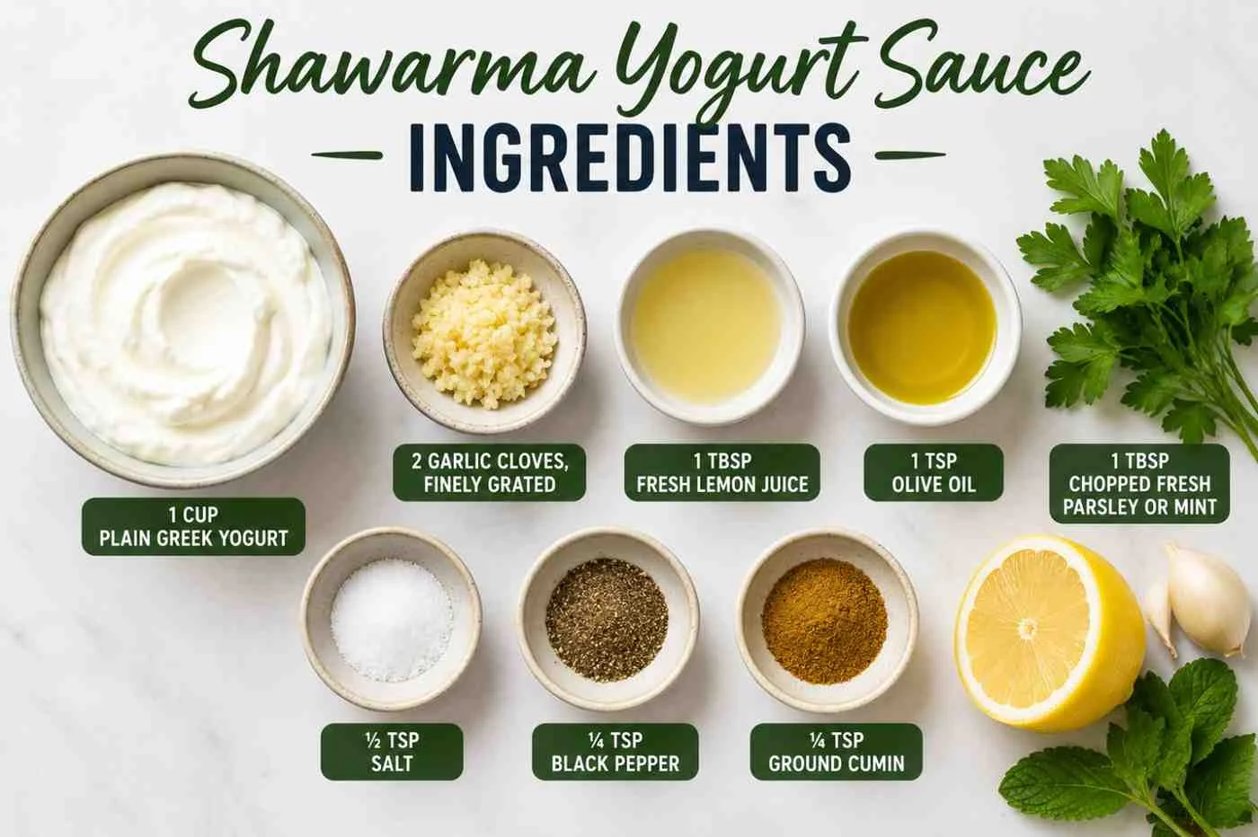 Shawarma yogurt sauce recipe