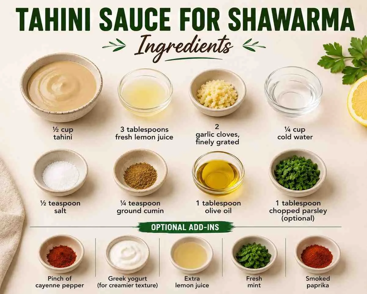 Tahini Sauce for Shawarma