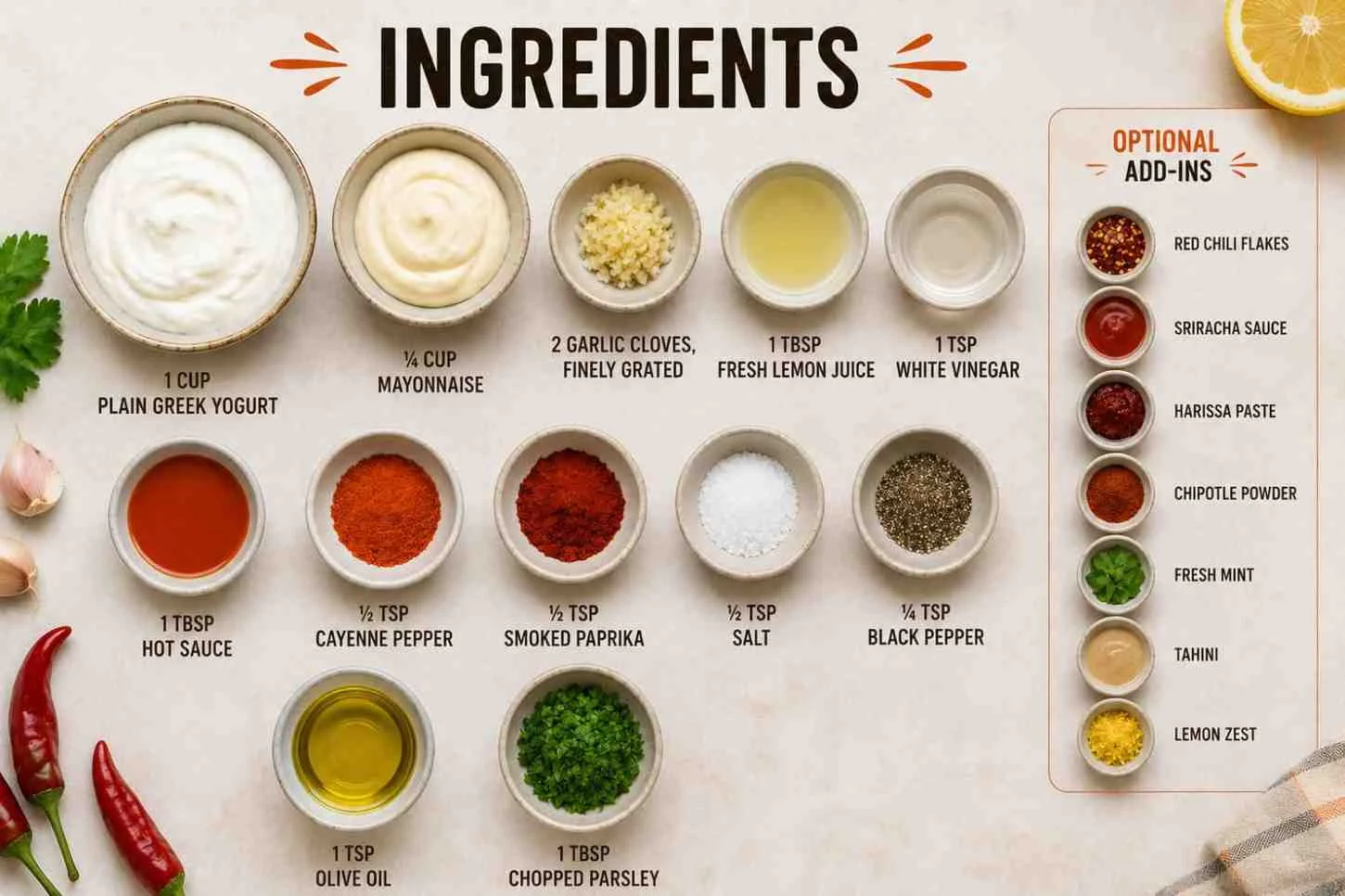spicy shawarma sauce  recipe ingredients