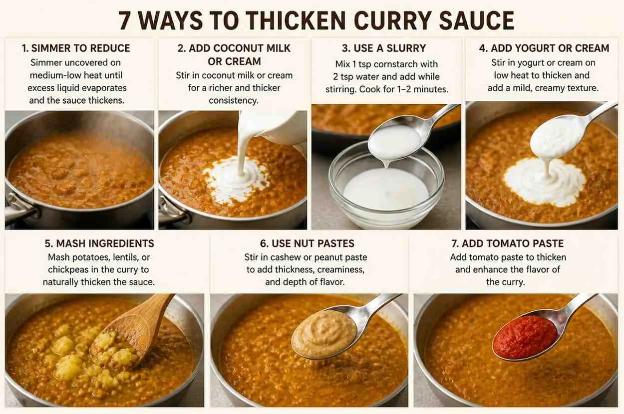 7 ways how to thicken curry sauce