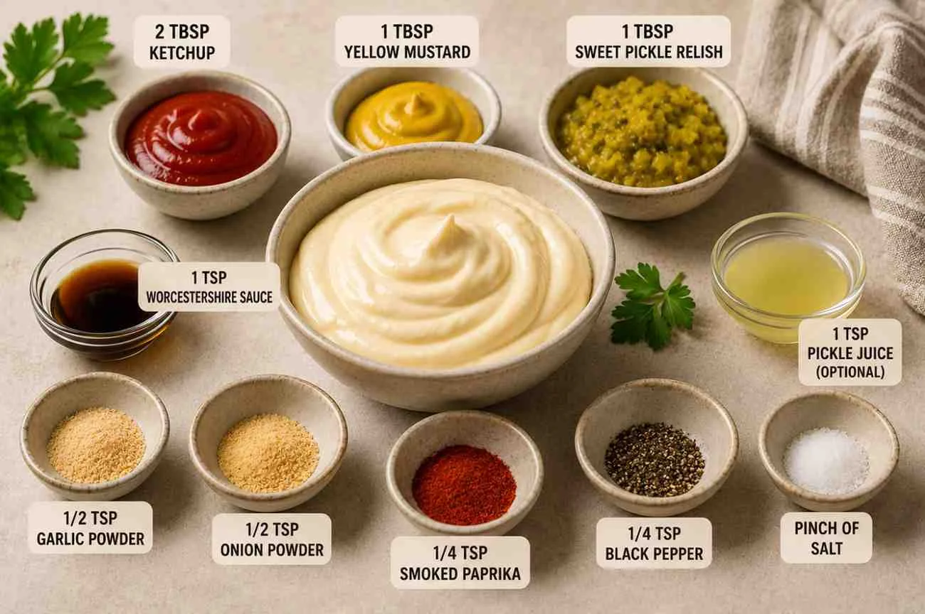Restaurant Style Burger Sauce recipe ingredient