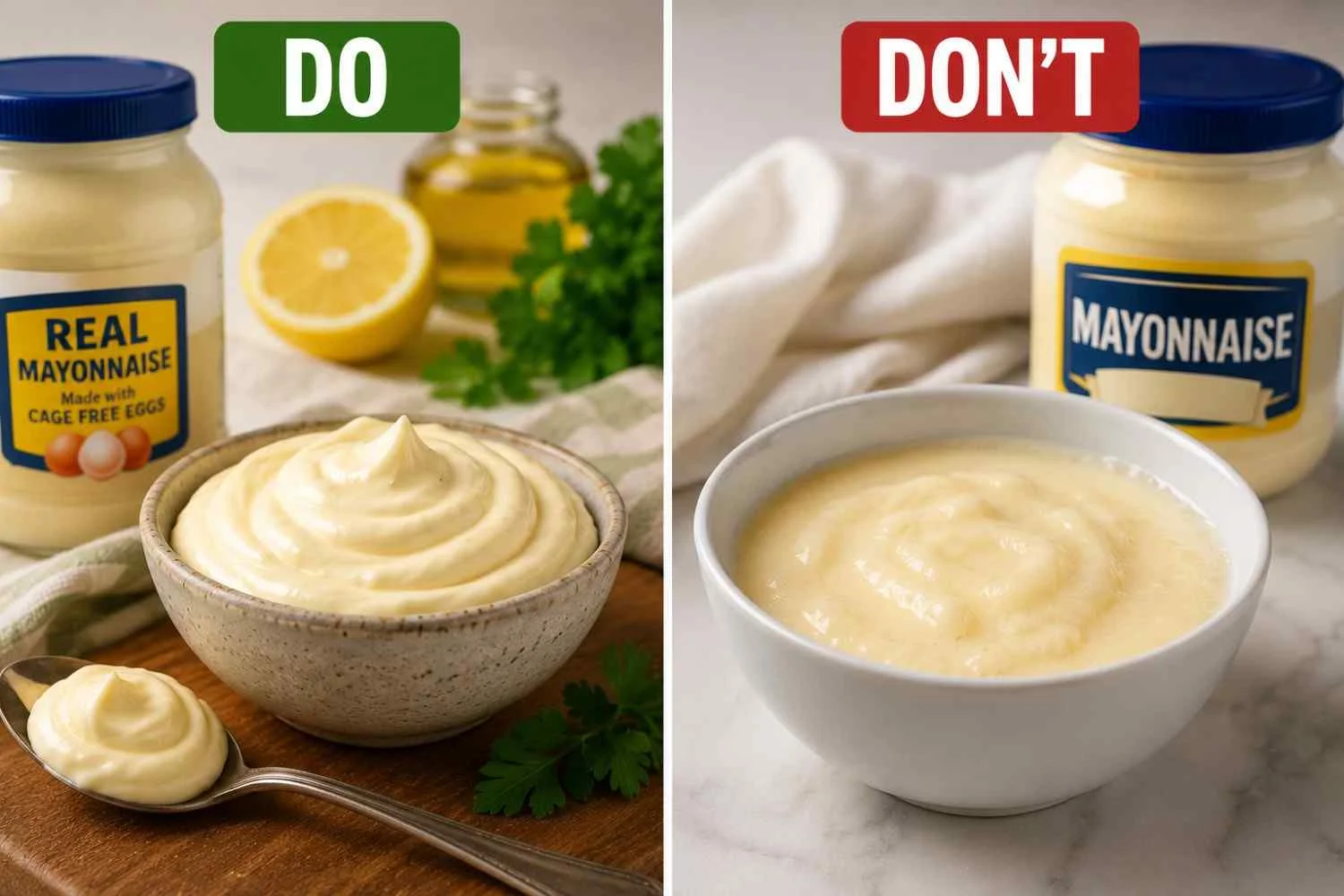 burger sauce mistake