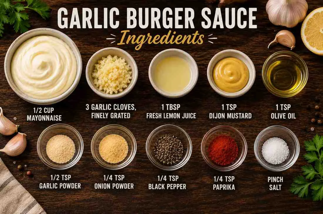 garlic burger sauce ingredient